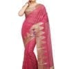 Woven Banarasi Cotton Silk Saree in Pink 9