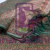 Handwoven Tanchoi Banarasi Silk Stole in Basil Green 9