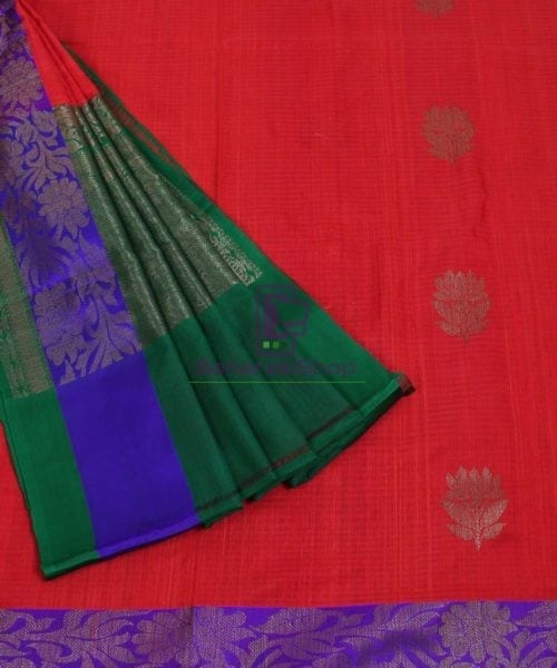 Banarasi Pure Handloom Dupion Silk Red Saree 5