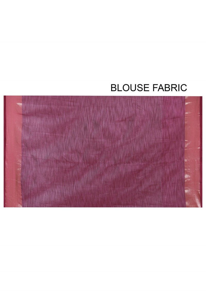 Banarasi Cotton Silk Saree in Pink 3