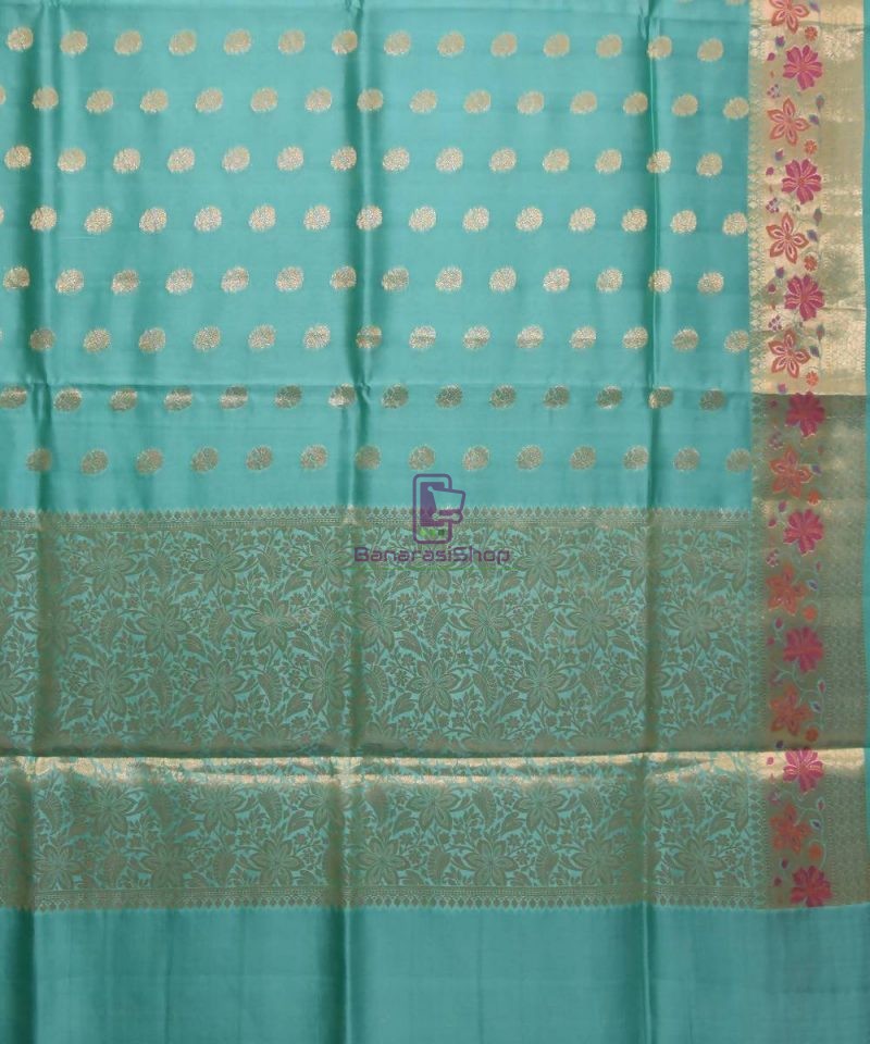 Pure Woven Banarasi Dupion Silk Saree with Unstitched Blouse Fabric 2