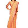 Woven Banarasi Cotton Silk Saree in Orange 11
