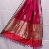 Woven Banarasi Handloom Pure Katan Silk Dupatta in Pink 6